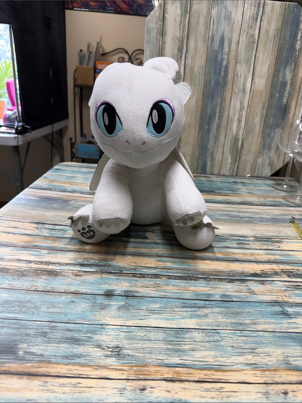 Build-A-Bear Light Fury Plush 15" How to Train Your Dragon – With Wings